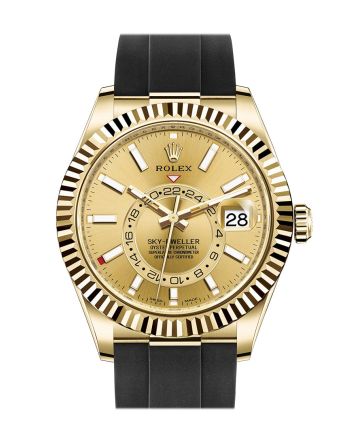 ROLEX Sky-Dweller 42 Champagne Dial 18K Yellow Gold Men's Watch 326238