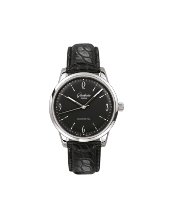 Sixties Galvanized Black 39mm - Stainless Steel on Strap