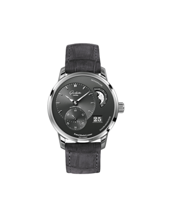 PanoMaticLunar Grey 40mm - Stainless Steel on Strap